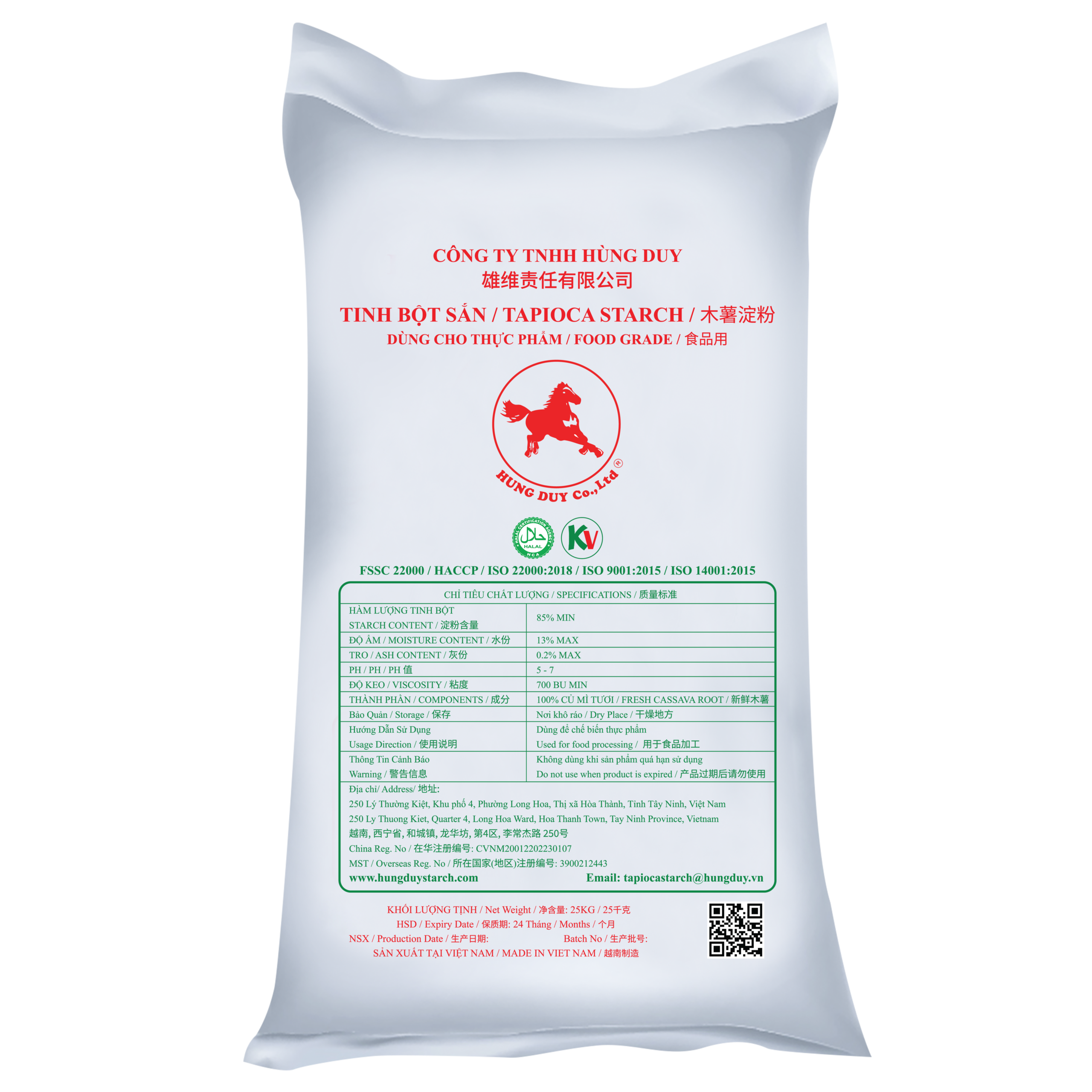 Tinh bột mì Ngựa Đỏ