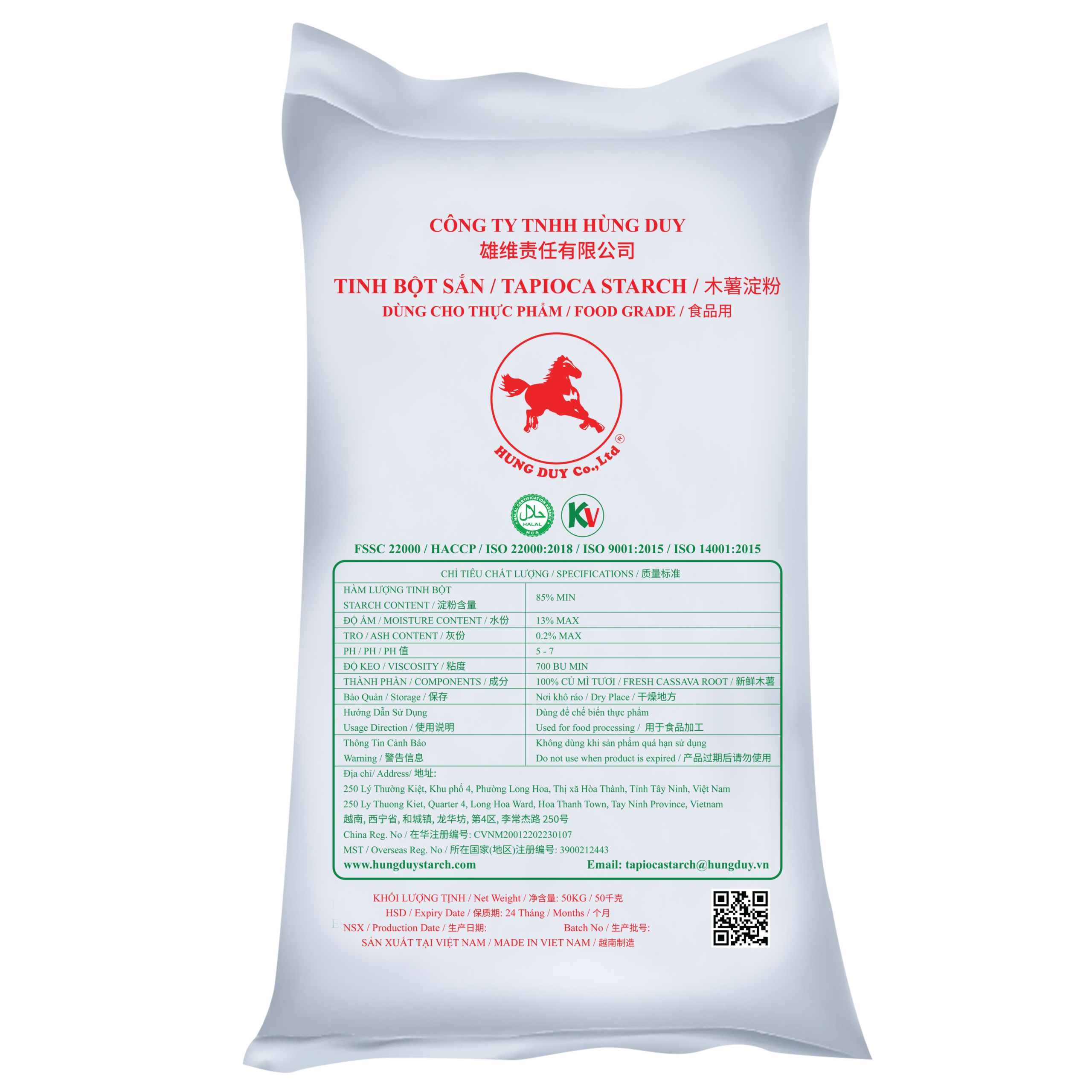 Tinh bột mì Ngựa Đỏ