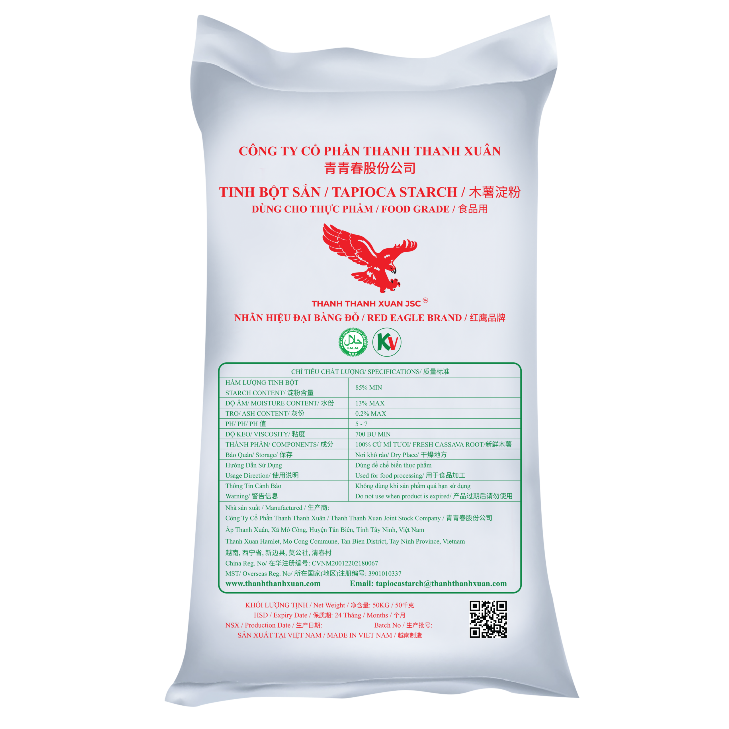 Tinh bột mì Đại Bàng Đỏ