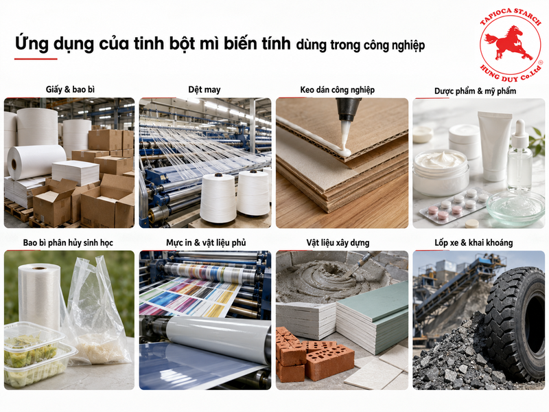tinh bột sắn dùng trong công nghiệp