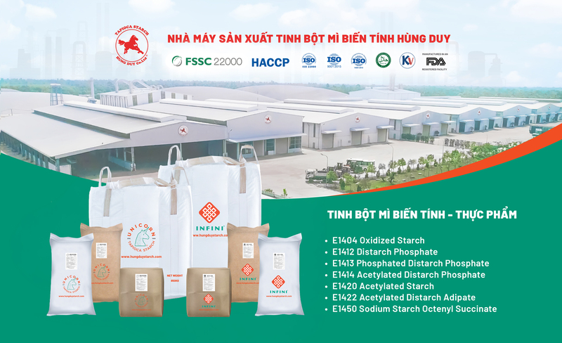 bột mì biến tính dùng trong công nghiệp
