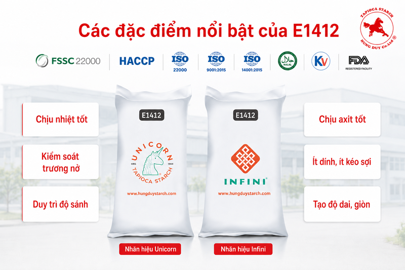 tinh bột mì biến tính