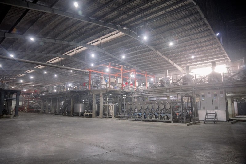 quy trình sản xuất tinh bột khoai mì