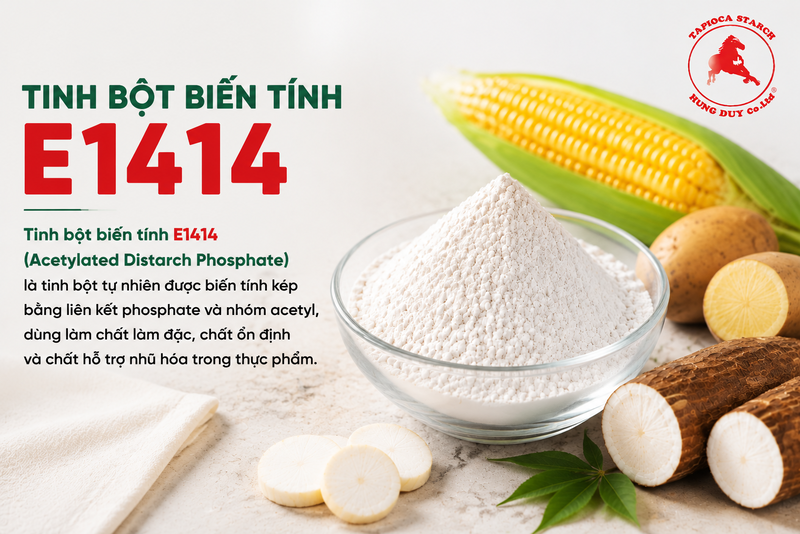 tinh bột biến tính e1414